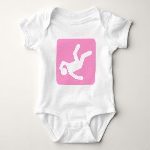 Der Fall des Menschen - Rosa Baby Strampler