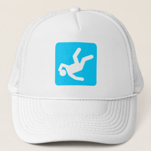 Der Fall des Menschen - Sky Blue Truckerkappe