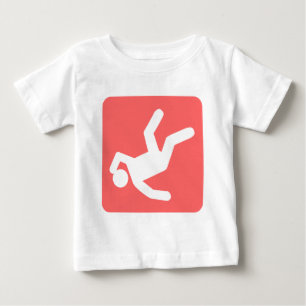 Der Fall des Menschen - tropisches Rosa Baby T-shirt