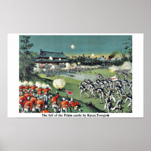 Der Fall des Pekin Schlosses durch Kasai, Torajir Poster