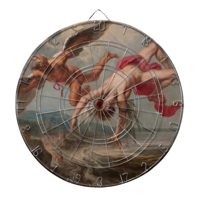 Der Fall Ikarus (von Jakob Peter Gowy) Dartscheibe (vorne)