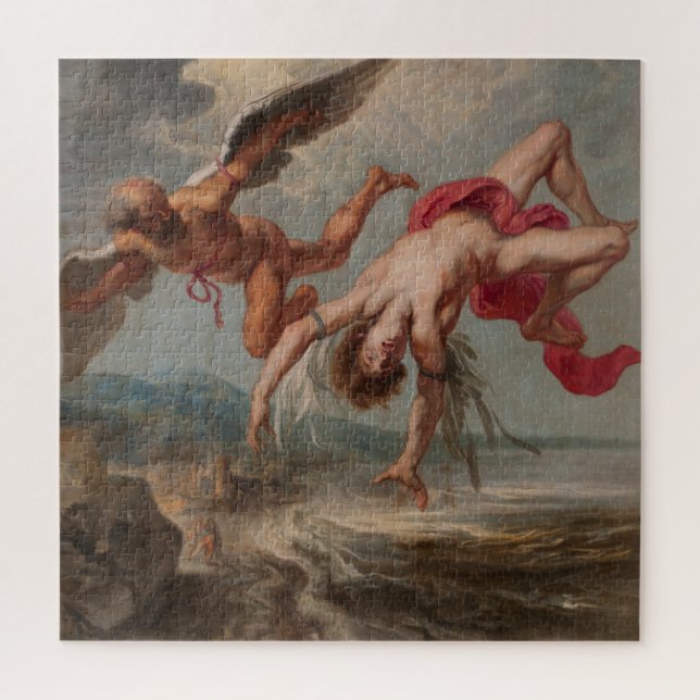 Der Fall Ikarus (von Jakob Peter Gowy) Puzzle (Vertikal)