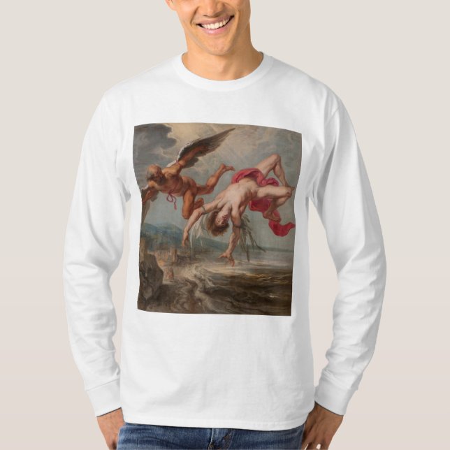 Der Fall Ikarus (von Jakob Peter Gowy) T-Shirt (Vorderseite)
