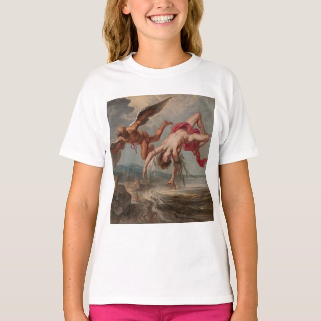 Der Fall Ikarus (von Jakob Peter Gowy) T-Shirt (Vorderseite)