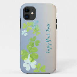 Der Fall iPhon: Moderne grüne Blüte Case-Mate iPhone Hülle