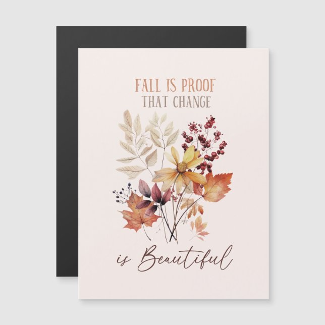 Der Fall ist ein Beweis dafür, dass der Wandel wun Magnetkarte (Vorne/Hinten)