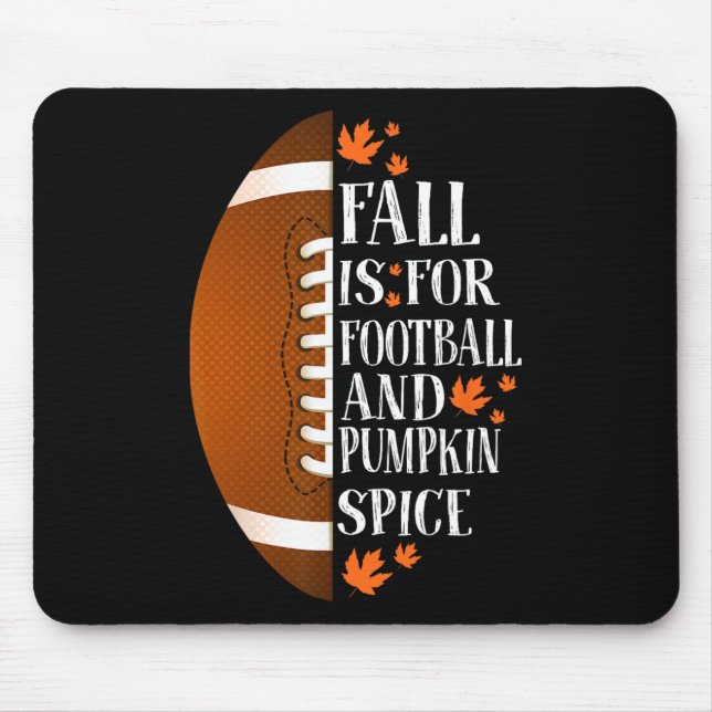 Der Fall ist für Fußball und Pumpkin Gewürzspiel T Mousepad (Vorne)