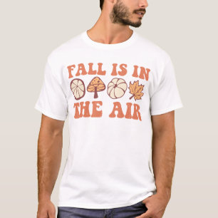 Der Fall ist in der Air Pumpkin Halloween Groovy F T-Shirt
