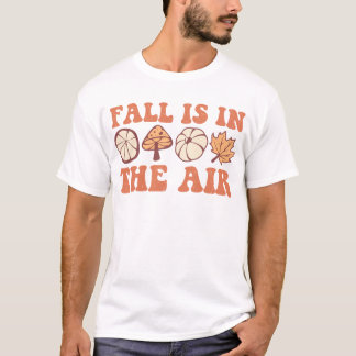 Der Fall ist in der Air Pumpkin Halloween Groovy F T-Shirt
