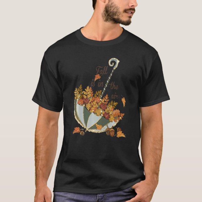 Der Fall ist in der Luft Niedlichen Fall Erntedank T-Shirt (Vorderseite)
