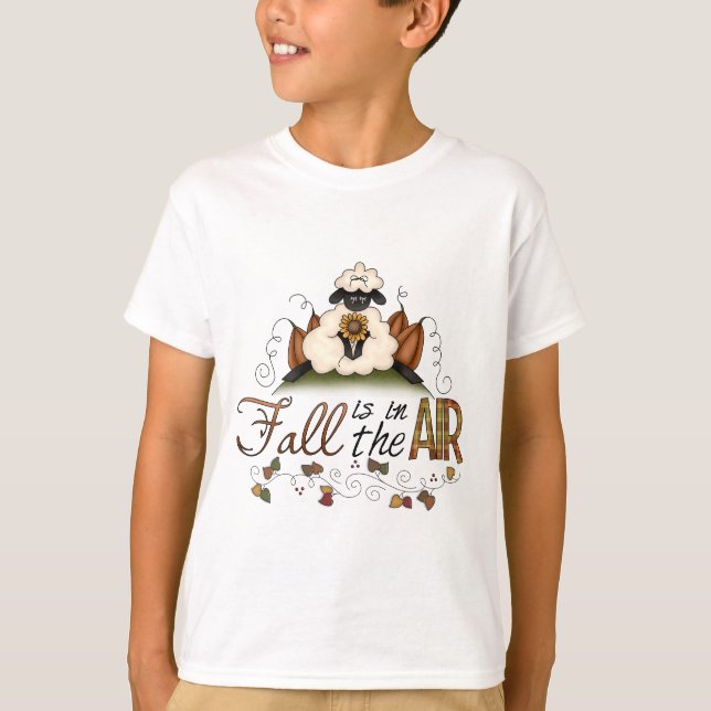 "Der Fall ist in der Luft" T - Shirt des Herbstsch (Vorderseite)