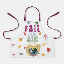 Der Fall ist in Luft mit schwindendem Raccoon Schürze