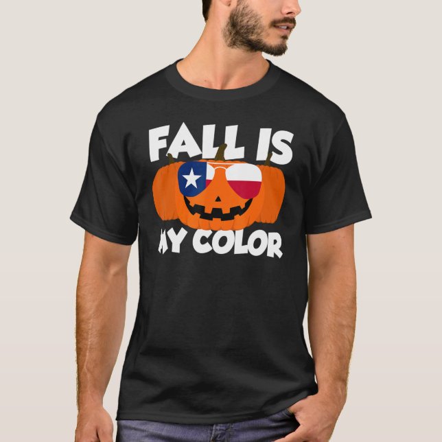 Der Fall ist mein Erntedank Pumpkin Texas Glasse T-Shirt (Vorderseite)