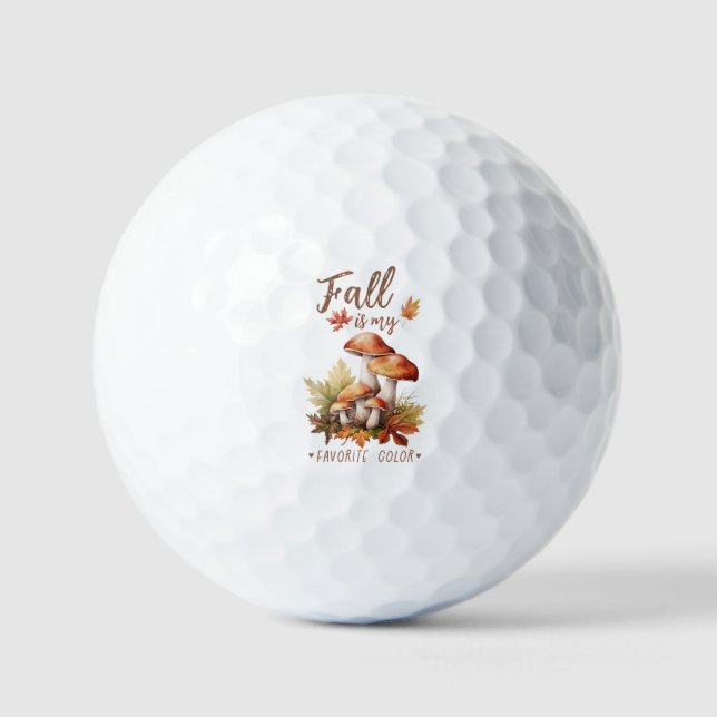 Der Fall ist meine Lieblingsfarbe - Pilz Golfball (Vorderseite)