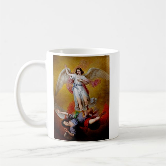 Der Fall Lucifers durch Antonio Maria Esquivel Kaffeetasse (Links)