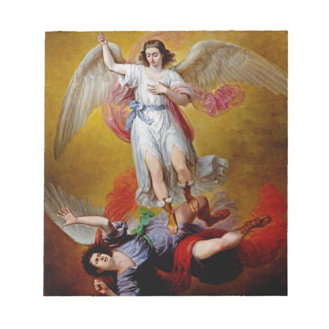 Der Fall Lucifers durch Antonio Maria Esquivel Notizblock (Vorderseite)