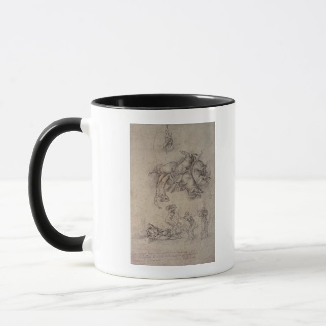 Der Fall von Phaethon, 1533 Tasse (Links)