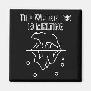 Der falsche Eisberg schmilzt Bär Magnet