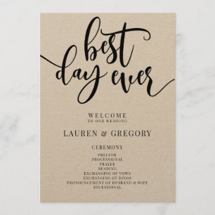 Der Fan des besten Hochzeitsprogramms für jeden Ta Programm