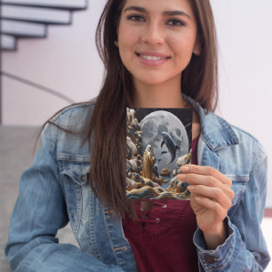 Der Fang des goldenen Fischers auf dem Seeweg Postkarte