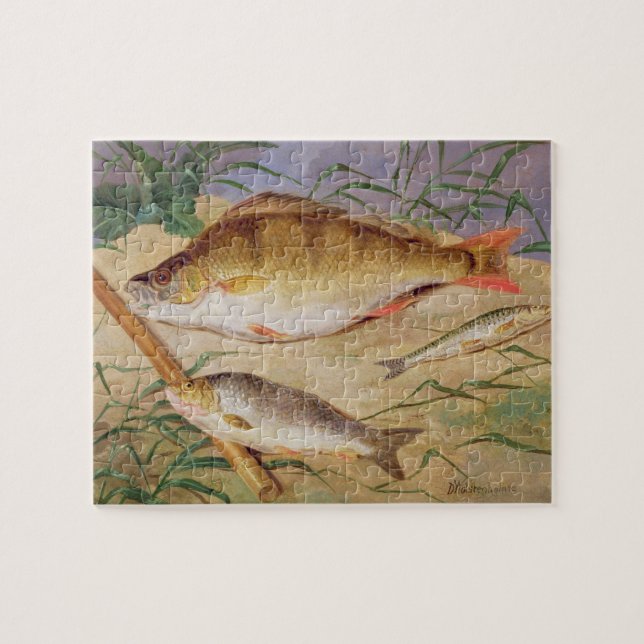 Der Fang eines Anglers der groben Fische (Öl auf Puzzle (Horizontal)