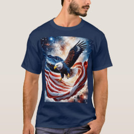 Der farbenfrohe Adler im Flug T-Shirt