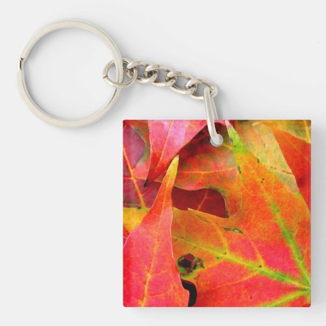 Der farbenfrohe Herbst lässt nach. Schlüsselanhänger (Vorderseite)