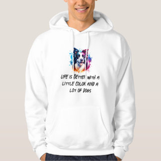Der farbenfrohe Hundeschlitten des Glücks Hoodie