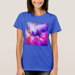 Der farbenfrohe luftige Engel auf der Vorderseite T-Shirt