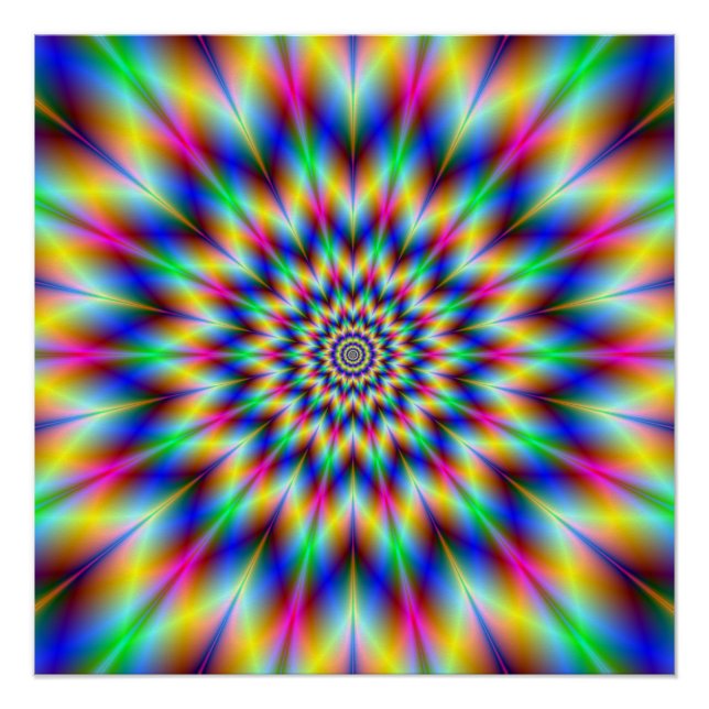 Der farbenfrohe Stern Das perfekte Poster der Zazz (Vorderseite)