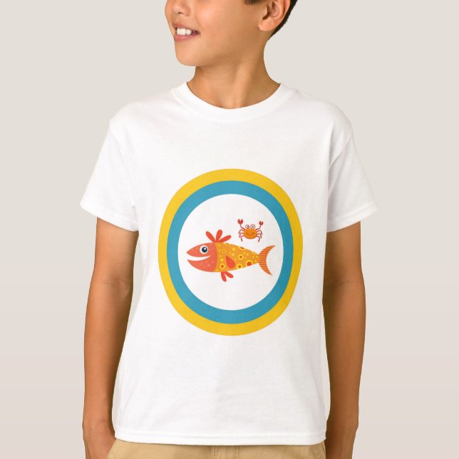 Der farbenfrohe T - Shirt der Kinder für den Somme (Vorderseite)