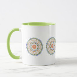 Der farbenfrohe und designte Rundkreis Tasse