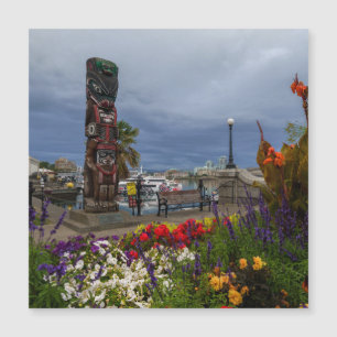 Der farbenfrohe Victoria Harbour Magnetkarte