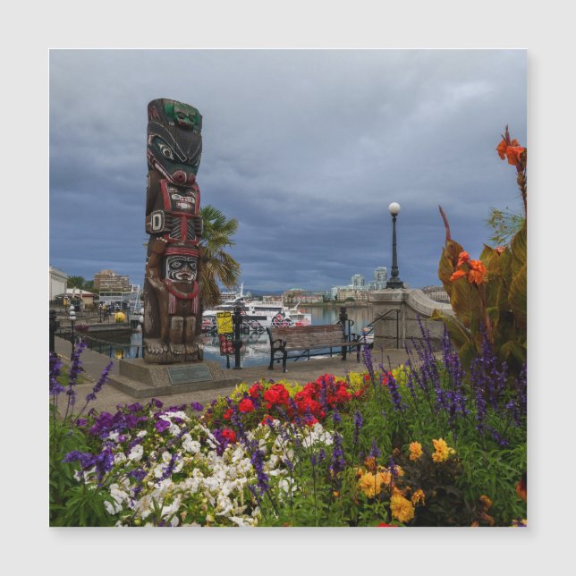 Der farbenfrohe Victoria Harbour Magnetkarte (Vorderseite)