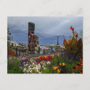 Der farbenfrohe Victoria Harbour Postkarte