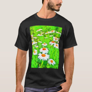 Der farbenfrohe weiße Garten mit seinen künstleris T-Shirt