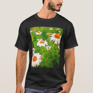 Der farbenfrohe weiße Garten mit seinen künstleris T-Shirt