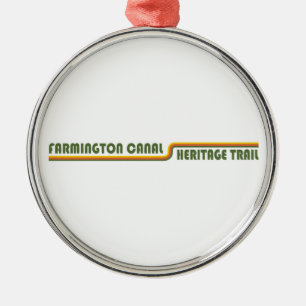 Der Farmington Canal Heritage Trail ist 81,2 km la Ornament Aus Metall