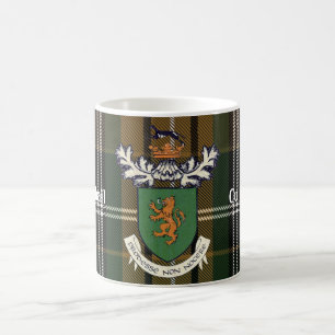 Der Farrell Clan von Irland-Wappen u. Tartan Tasse