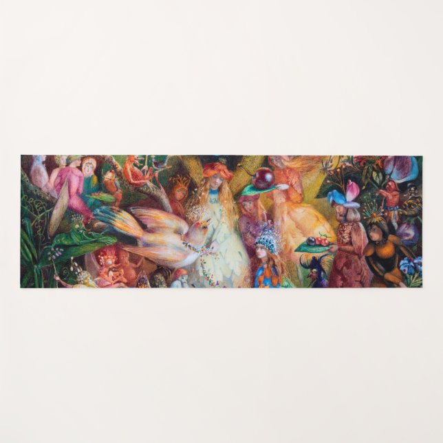 Der Favorit der Fairies, John Anster Fitzgerald Yogamatte (Vorderseite (Horizontal))