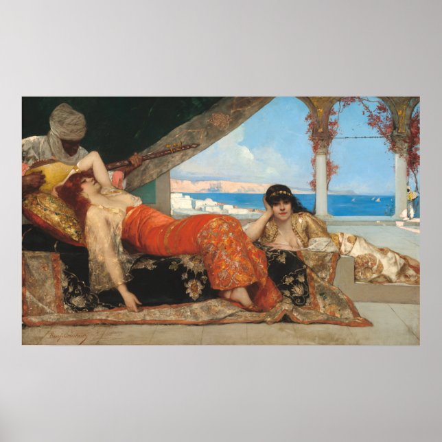 Der Favorit des Emir - Jean Constant Fine Art Poster (Vorne)