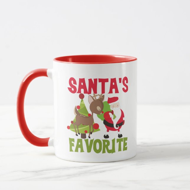 Der Favorit des Weihnachtsmanns Tasse (Links)