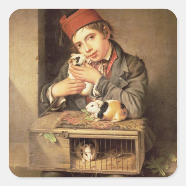 Der Favorit Quadratischer Aufkleber (Vorderseite)