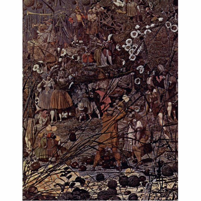 Der feenhaften Meister-Anschlag der Holzfäller Freistehende Fotoskulptur (Vorne)