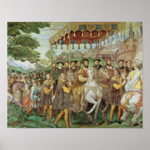 Der feierliche Eingang des Kaisers Charles V. Poster