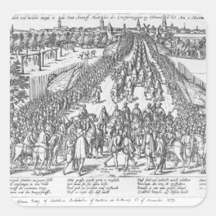 Der feierliche Eintrag von Matthias Quadratischer Aufkleber