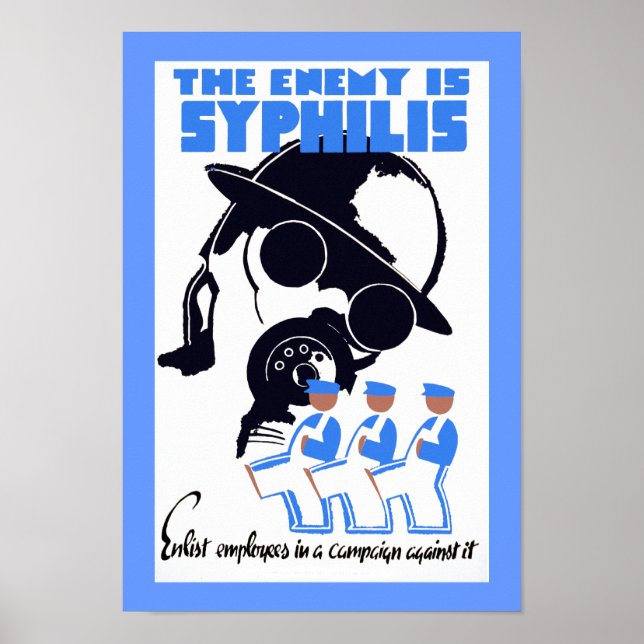 Der Feind ist Syphilis Poster (Vorne)