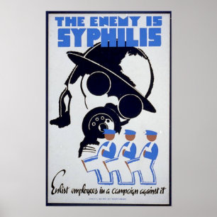 Der Feind ist Syphilis Poster