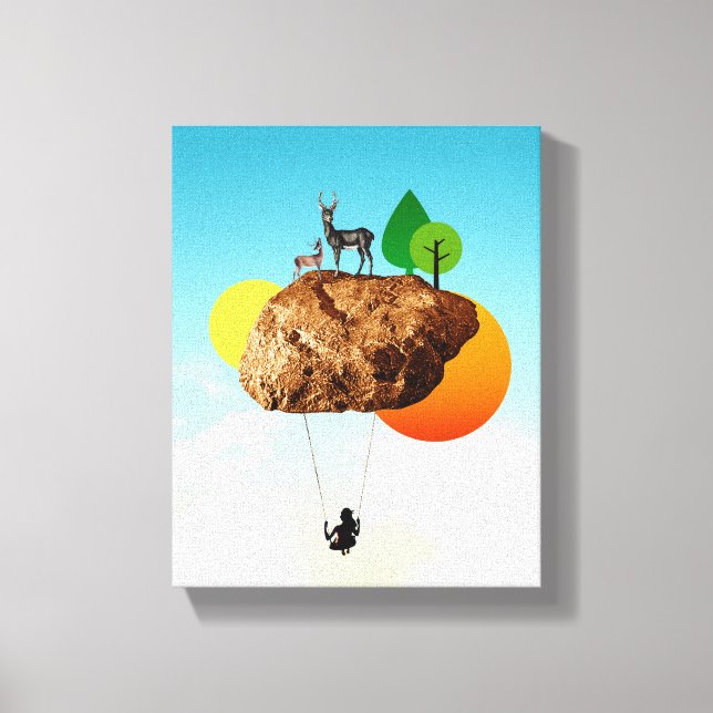 Der Fels unserer Existenz Leinwanddruck (Vorderseite)