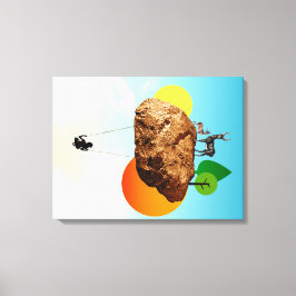 Der Fels unserer Existenz Leinwanddruck